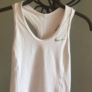 White Nike dri-fit  tank